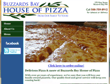 Tablet Screenshot of buzzardsbayhouseofpizza.com